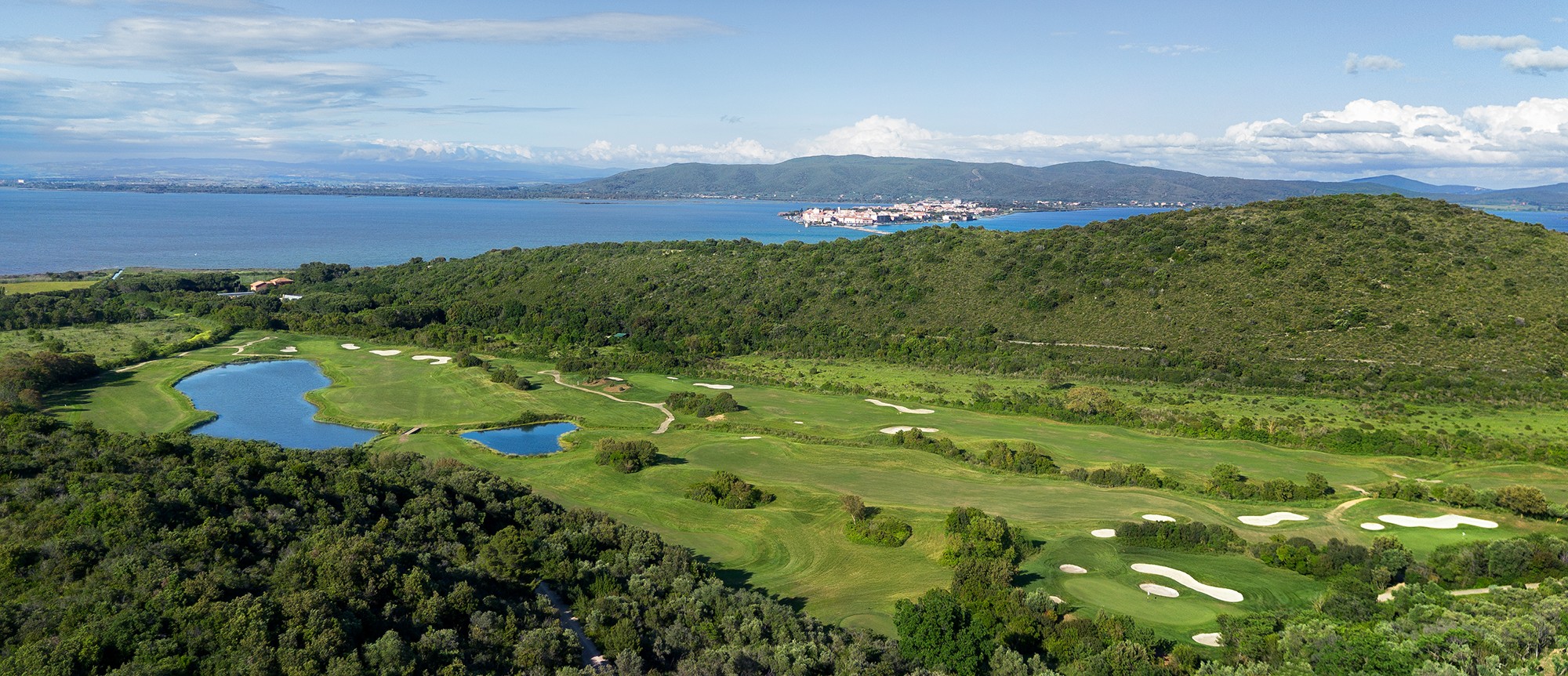 The back nine of the Argentario Golf Course