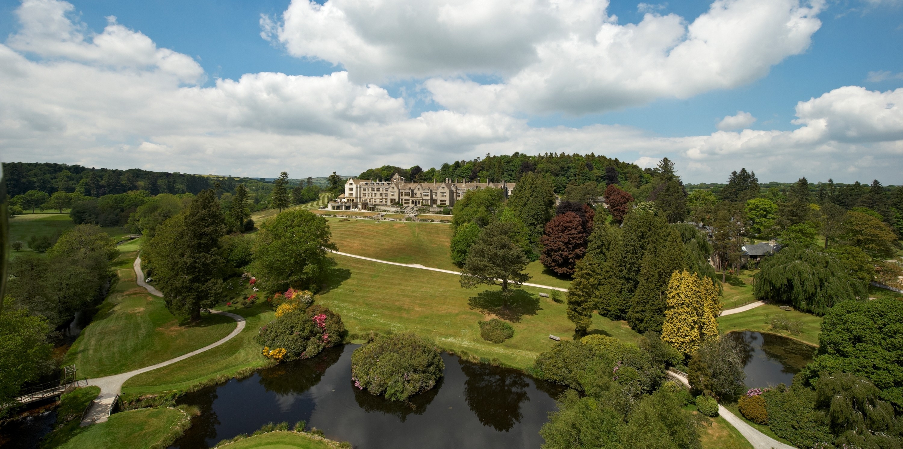 Bovey Castle aerial shot